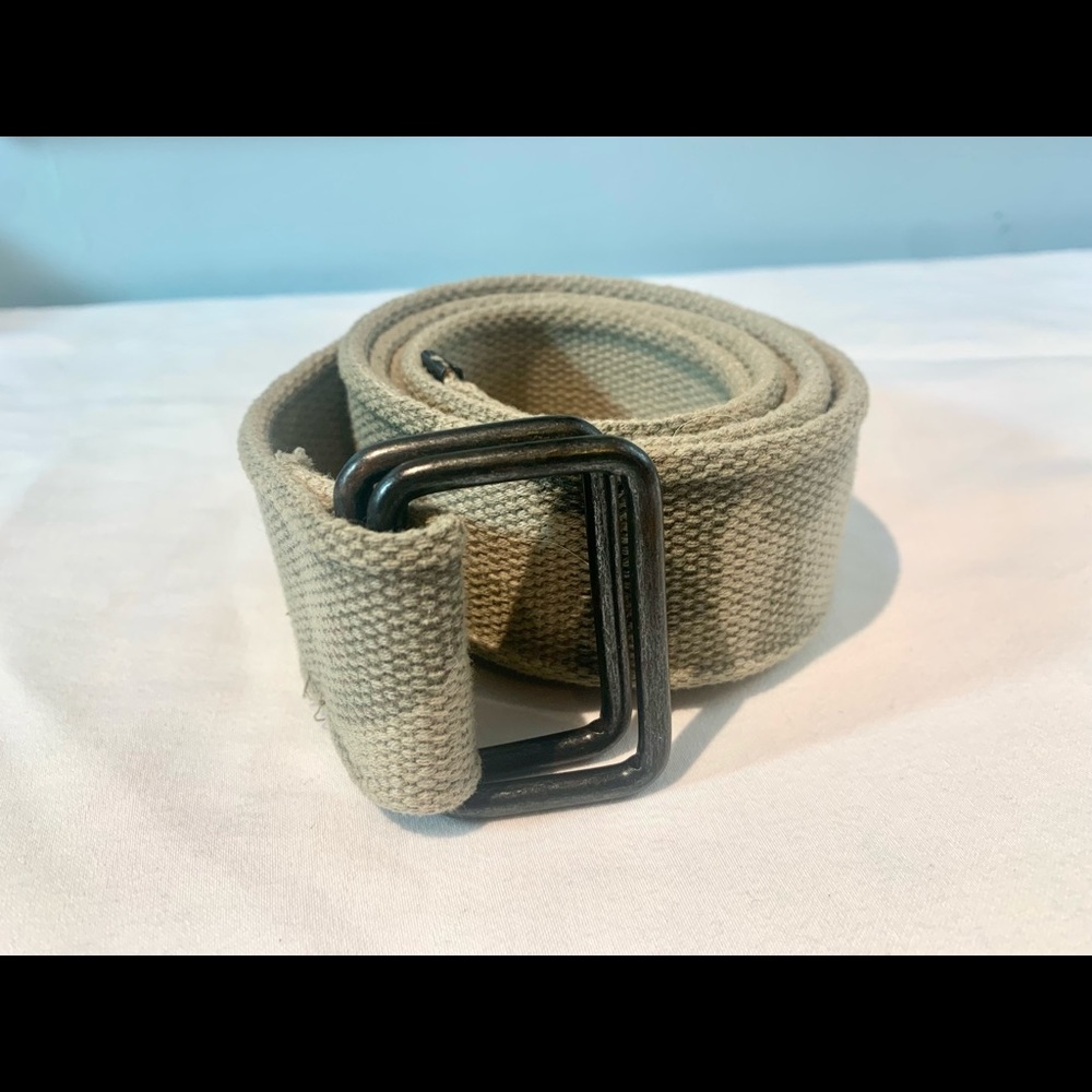 Camo canvas army belt
